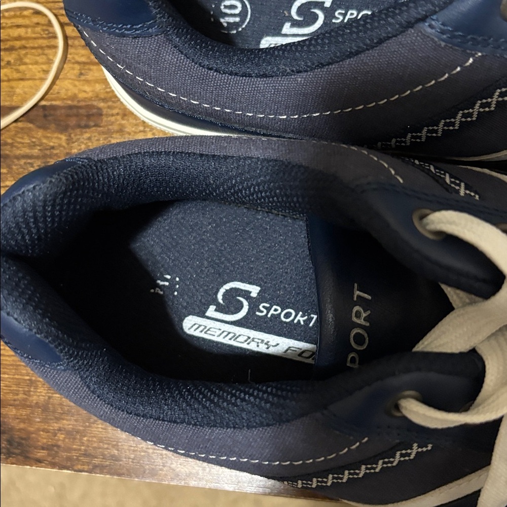 Men’s used gently worn sneakers, blue lace ups sz 10. Only blue pr 4 sell, - Picture 7 of 8